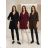 Women's Long Sleeve Hooded Lamb Coat (S/M/L ONE SIZE) ITALIAN FASHION IMWDD24257 S / M / L wine