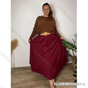 Summer dress oval short sleeve women's oversized (50/52/54 ONE SIZE) ITALIAN FASHION IM425011
