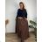 Summer dress oval short sleeve women's oversized (50/52/54 ONE SIZE) ITALIAN FASHION IM425011