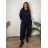 Women's Long Chiffon Short Sleeve Dress (S/M ONE SIZE) ITALIAN FASHION IMWGS231048 46/48/50 black