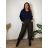 Women's Long Chiffon Short Sleeve Dress (S/M ONE SIZE) ITALIAN FASHION IMWGS231048 46/48/50 black