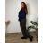 Women's Long Chiffon Short Sleeve Dress (S/M ONE SIZE) ITALIAN FASHION IMWGS231048 46/48/50 black