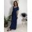 Short summer long sleeve women's dress, oversized (54/56/58 ONE SIZE) ITALIAN FASHION IM425070