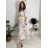 Dress with 3/4-sleeve ladies pocket (uni sl) ITALIAN Fashion IMWD20529 Brown S / M / L