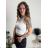 Women's strappy crop top (S/M ONE SIZE) ITALIAN FASHION IMPLP2309080050 dark brown XS/S/M