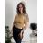Women's strappy crop top (S/M ONE SIZE) ITALIAN FASHION IMPLP2309080050 dark brown XS/S/M