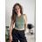 Women's strappy crop top (S/M ONE SIZE) ITALIAN FASHION IMPLP2309080050 dark brown XS/S/M