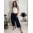 Women's Oversized Knitted Long Sleeve Sweater (S/M ONE SIZE) ITALIAN FASHION IMSN2416125 black S / M / L