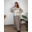 Women's Long Sleeve Jacket (S/M ONE SIZE) ITALIAN FASHION IMWB232761  Brown