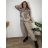 Women's Long Sleeve Jacket (S/M ONE SIZE) ITALIAN FASHION IMWB232761  Brown