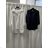 Women's Satin Long Sleeve Shirt (S/M/L ONE SIZE) ITALIAN FASHION IM322560