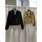 Women's elegant party long sleeve dress (S/M ONE SIZE) ITALIAN FASHION IM322282 S / M / L black