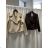 Women's elegant party long sleeve dress (S/M ONE SIZE) ITALIAN FASHION IM322282 S / M / L black