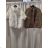 Women's Long Sleeve Jacket (S/M ONE SIZE) ITALIAN FASHION IMWB232761 S / M / L dark brown
