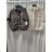 Women's Long Sleeve Jacket (S/M ONE SIZE) ITALIAN FASHION IMWB232761 S / M / L dark brown