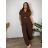 Summer dress oval short sleeve women's oversized (50/52/54 ONE SIZE) ITALIAN FASHION IM425011