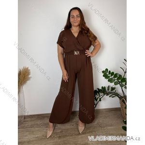 Summer dress oval short sleeve women's oversized (50/52/54 ONE SIZE) ITALIAN FASHION IM425011