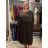 Women's long sleeve corduroy cotton dress, oversized (46/48/50 ONE SIZE) ITALIAN FASHION IM4260322