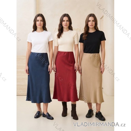 Women's T-Shirt Short Sleeve (S / M / L ONE SIZE) ITALIAN FASHION IMWC222158 S / M / L beige