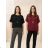 Women's oversized short sleeve knitted sweater (44/46/48 ONE SIZE) ITALIAN FASHION IMD26106  beige