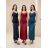 Elegant formal dress with straps for women (S / M ONE SIZE) ITALIAN FASHION IM321576 S / M modrá petrolejová