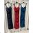 Elegant formal dress with straps for women (S / M ONE SIZE) ITALIAN FASHION IM321576 S / M modrá petrolejová