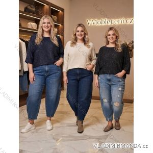 Elegant sweatpants with belt, women's oversized (42/44/46 ONE SIZE) ITALIAN FASHION IM4260310