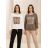 Women's long sleeve T-shirt oversized (44/46/48 ONE SIZE) ITALIAN FASHION IMC260282