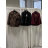 Women's Oversized Knitted Long Sleeve Sweater (S/M ONE SIZE) ITALIAN FASHION IMSN2416125 S / M / L black