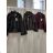 Women's Oversized Knitted Long Sleeve Sweater (S/M ONE SIZE) ITALIAN FASHION IMSN2416125 S / M / L black