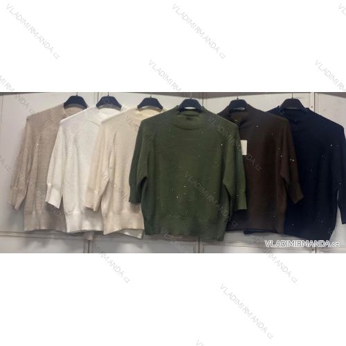Women's short sleeve turtleneck sweater (42/44/46 ONE SIZE) ITALIAN FASHION IMC260237