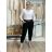 Women's casual trousers (42/44/46 ONE SIZE) ITALIAN FASHION IMC26306