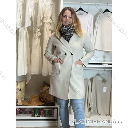 Women's long sleeve coat (S/M/L ONE SIZE) ITALIAN FASHION IMPVN2525994 S / M / L white
