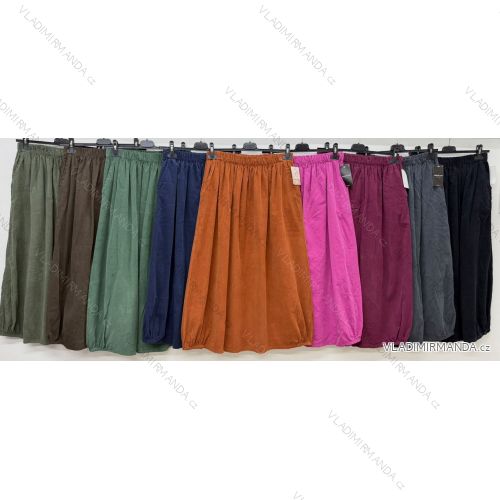 Women's oversized long pants with belt (42/44/46 ONE SIZE) ITALIAN FASHION IM4260327