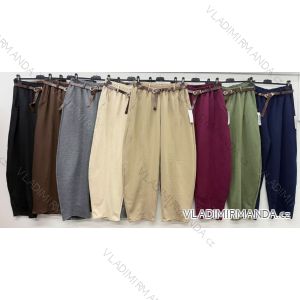 Women's oversized long pants with belt (42/44/46 ONE SIZE) ITALIAN FASHION IM4260327