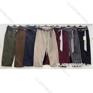 Women's oversized long pants with belt (42/44/46 ONE SIZE) ITALIAN FASHION IM4260327