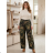Elegant trousers with belt 3/4 short women's (S/M/L ONE SIZE) ITALIAN FASHION IMPLI257048