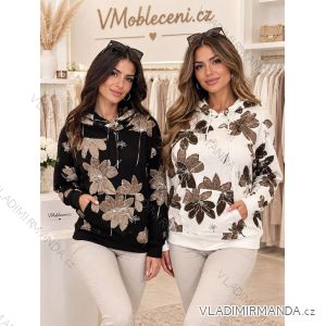 Women's long sleeve hoodie (XL/XXL ONE SIZE) ITALIAN FASHION IMC260262