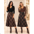 Women's long skirt at the waist for flip flops (UNI S-L) ITALIAN FASHION IM420027