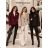 Women's Oversized Knitted Long Sleeve Sweater (S/M ONE SIZE) ITALIAN FASHION IMSN2416125 S / M / L Brown