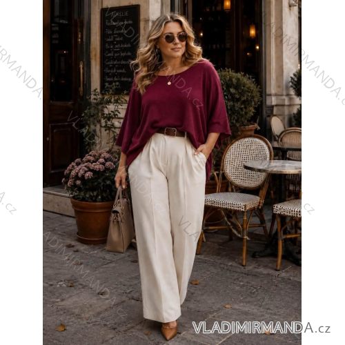 Jacket thin long sleeve women's (UNI XS-M) ITALIAN FASHION IM120049 S / M / L dark red