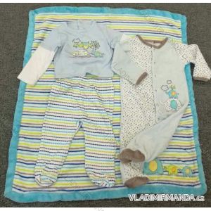 Infant T-shirt, Polo, Overal and Blanket Girls and Boys Cotton 4 + 1 (3-9 Months) AODA A024
