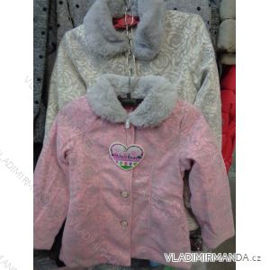Warm coat with furry baby girl (98-128) GLASS BEAR 8P-7067
