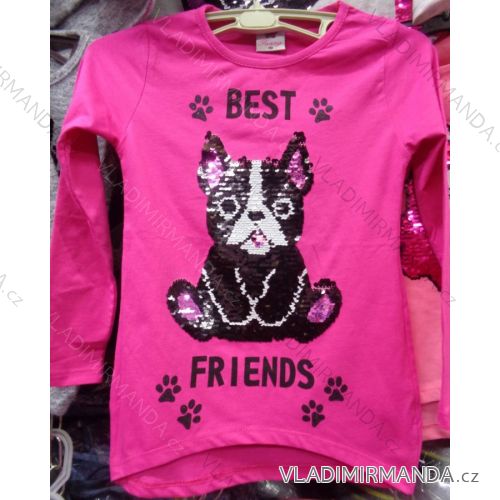 T-shirt short sleeve with sequins children's (98-128) TUZZY TURKEY MODA TM21793217
