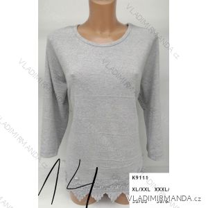 T-shirt with lace long sleeve ladies (l-3xl) ERBOSSI PM117K9111
