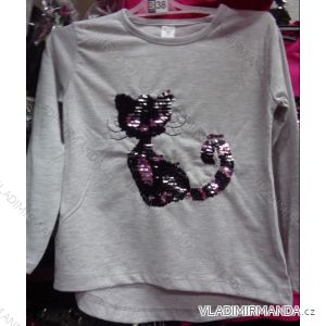 T-shirt short sleeve with sequins children's (98-128) TUZZY TURKEY MODA TM217067
