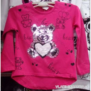 T-shirt short sleeve with sequins children's (98-128) TUZZY TURKEY MODA TM217070
