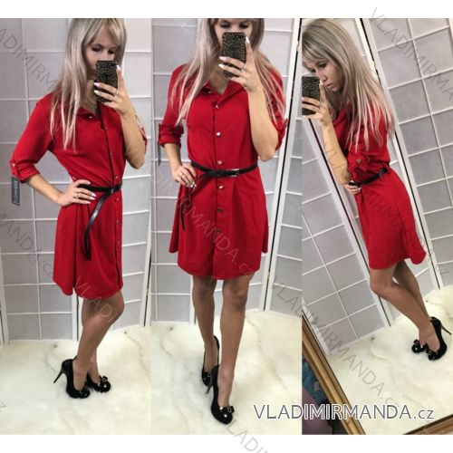 Dress 3/4 Long Sleeve Shirt Ladies (uni sl) ITALIAN Fashion IM918044
