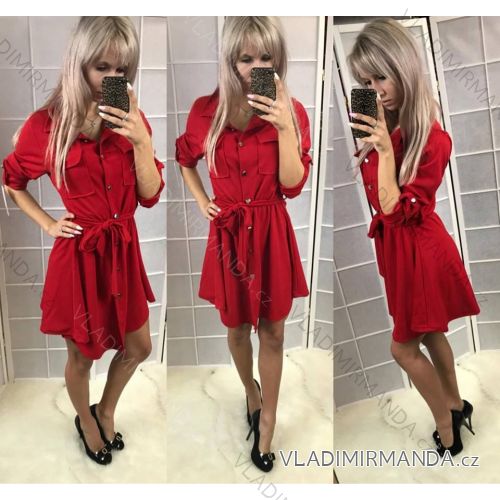 Dress 3/4 Long Sleeve Shirt Ladies (uni sl) ITALIAN Fashion IM918045