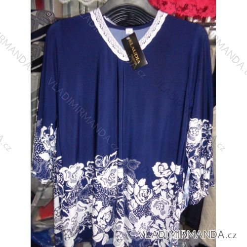 Tunic 3/4 Short Sleeve Ladies Oversized (56-64) KLAUDIA POLAND PM118005